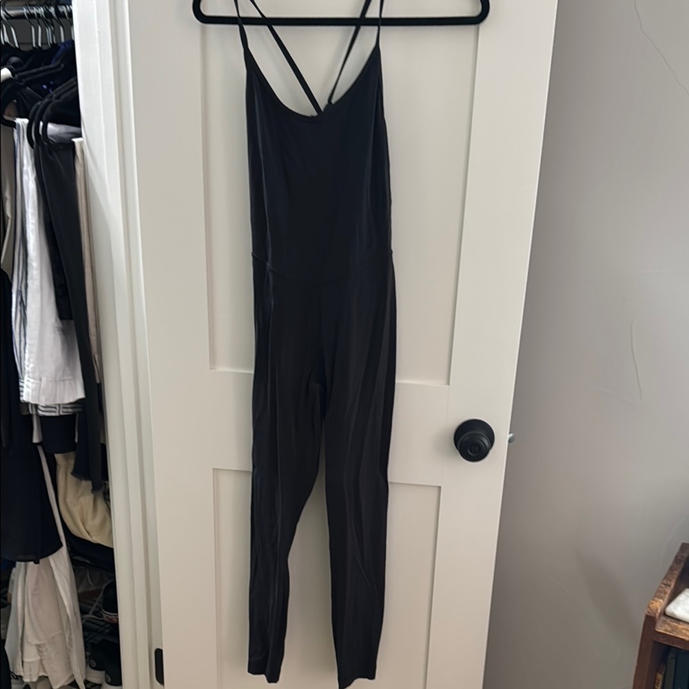 Lululemon Cross Back Black Jumpsuit
